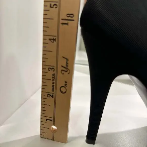 J.Crew Black Cream Two-Tone Stiletto Heel Bow Pointed Toe Pumps 8.5 - Picture 12 of 12